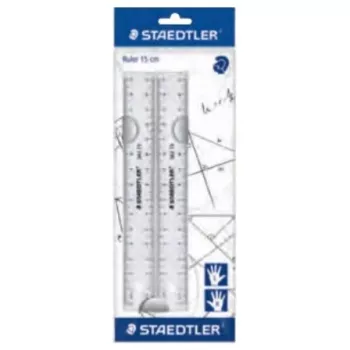 Lineāls Staedtler 562 152 PB 150 mm caurspīdīgs plastmasa 2 gab.