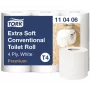 Tualetes papīrs Tork Premium Extra Soft Conventional T4 — 4 slāņu ruļļi 9,7 cm x 19,1 m, iepakojumā 6 gab.