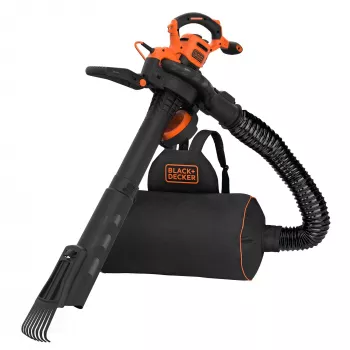 Mugursomas pūtējs Black & Decker BEBLV301-QS — 3000 W, gaisa ātrums 206–404 km/h, 72 L maiss, 6 kg