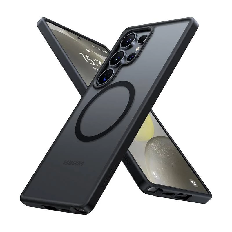 Torras Guardian magnētiskais maciņš ar statīvu Galaxy S25 Ultra, Melns (X00FX2231)