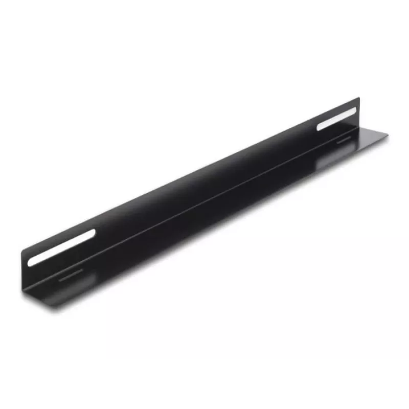 Montāžas kronšteins DeLOCK 19 collu 450x40mm 2 gab. Melns Metāls
