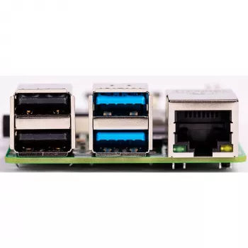 Raspberry Pi 4 Model B vienas plates dators, Broadcom BCM2711 1,5 GHz, 2 GB LPDDR4, zaļā krāsā