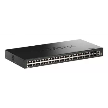 D-Link DGS-1530-52MP 52-Portu Gigabit Stackojams Viedais Slēdzis ar 4 x 10G SFP+ Portiem
