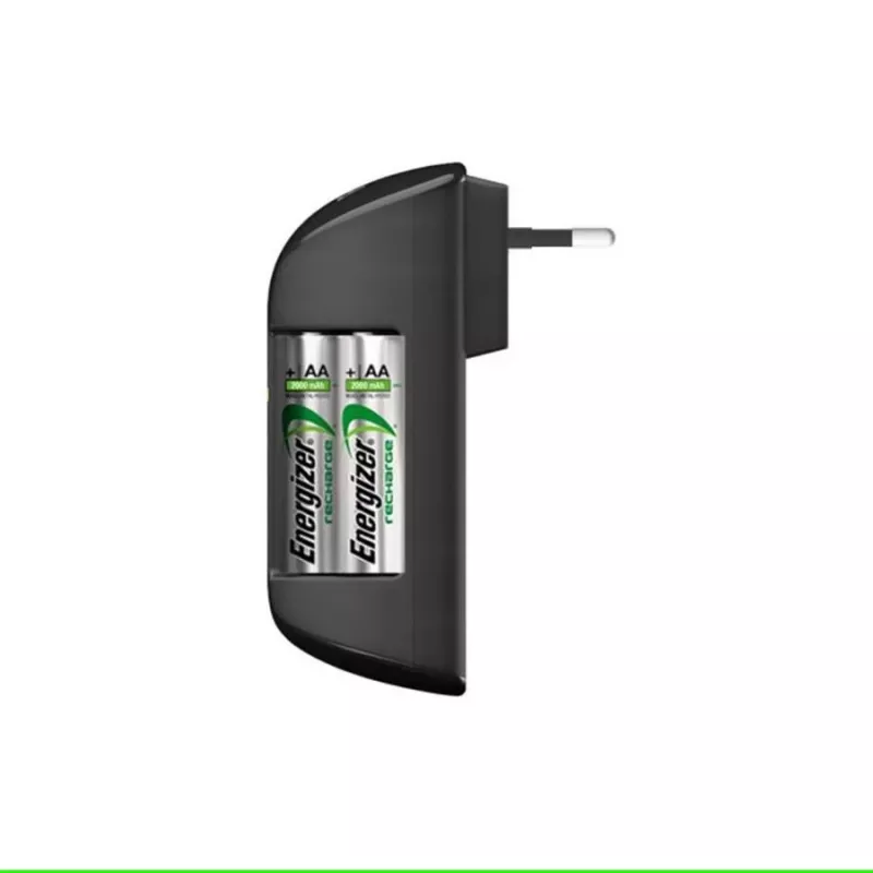 Bateriju lādētājs Energizer Pro Charger AC 4 sloti AA/AAA NiMH, 100–240V, iekļautas 2000 mAh baterijas