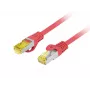 Tīkla kabelis Lanberg PATCHCORD KAT.6A S/FTP LSZH CU 1M Sarkans