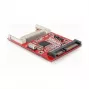 DeLOCK 91660 SATA karšu lasītājs CF I/II Microdrive sarkans