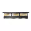 Digitus Professional DN-91624U 19 collu patch panelis, 24x RJ45, Cat 6, bez ekranēšanas, LSA, 1U, melns