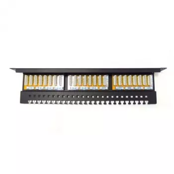 DIGITUS Professional DN-91624U - Patch Panel - RJ-45 x 24 - Melns, RAL 9005 - 1U (19 inch)