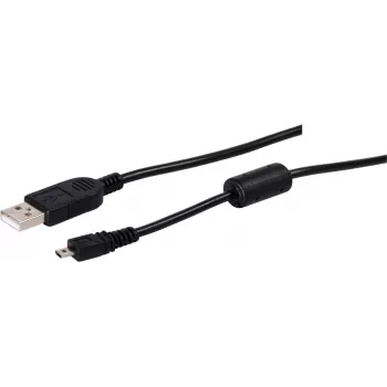USB A uz Mini USB 2.0 8-pin kabelis ShiverPeaks 1,5 m – datu pārsūtīšanai un uzlādei