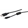 USB A uz Mini USB 2.0 8-pin kabelis ShiverPeaks 1,5 m – datu pārsūtīšanai un uzlādei