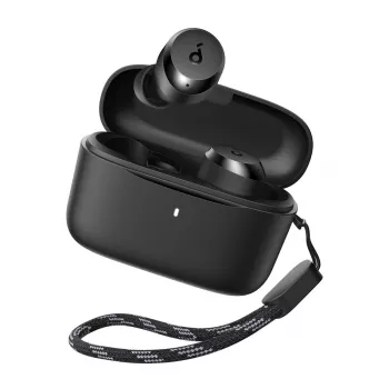 Bezvadu austiņas Anker A25i — Bluetooth, intraaurālās, melnas
