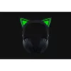 Razer Kraken Kitty V2 BT bezvadu spēļu austiņas ar mikrofonu, Bluetooth 5.2, apliekamās, trokšņu slāpēšana, Chroma RGB, 20–20 000 Hz, melnas