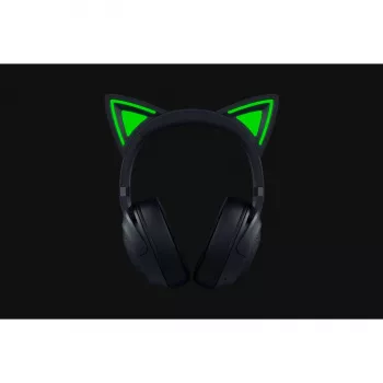 Austiņas Razer Kraken Kitty V2 BT — bezvadu Bluetooth, apauss, galvas lente, 20–20000 Hz, 325 g, Melna