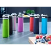 Ceļojumu krūze Leifheit 03275 600 ml nerūsējošais tērauds, dubultsienu, necaurplūstoša, atlokāms vāciņš, rokturis, melna/zila