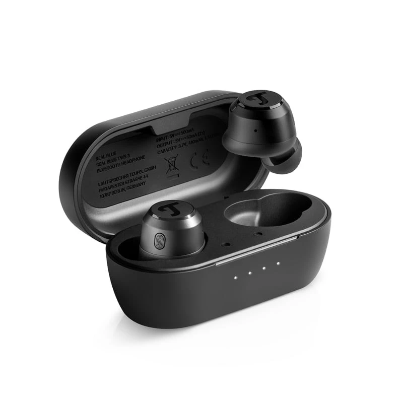 Teufel REAL BLUE TWS 3 Bezvadu Iekšausmu Austiņas Zvaniem/Mūzikai Bluetooth Melnas