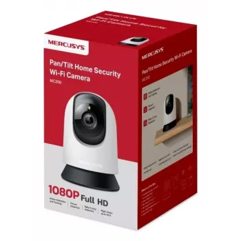 Iekštelpu novērošanas kamera MERCUSYS MC200 Full HD 1080p, 87° skata leņķis, 30 fps, nakts redzamība 12 m, MicroSD līdz 512 GB