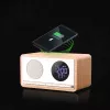 MANTA RDI912W Rimini modinātājpulkstenis ar Bluetooth un bezvadu uzlādi, balts