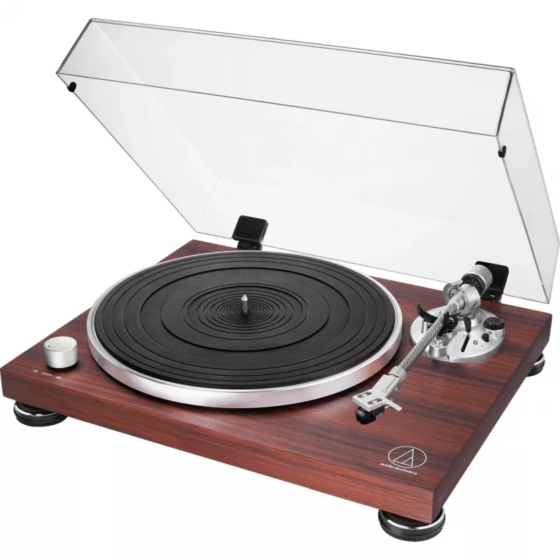 Audio-Technica AT-LPW50BTRW Brūns manuāls siksnas piedziņas vinila atskaņotājs