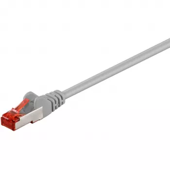 Wentronic Goobay CAT 6 savienojuma kabelis, S/FTP (PiMF), Pelēks, 10 m - LSZH bezhalogēna, Vara (50891)