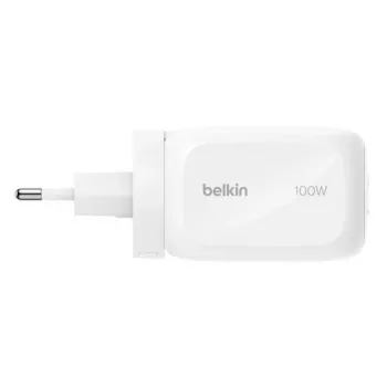 Sienas lādētājs Belkin BOOSTCHARGE 100W 2C1A WCH016HQWH ar maināmu kontaktdakšu