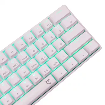 Vadu mehāniskā tastatūra White Shark Shinobi-2 (GK-004211) — US izkārtojums, Red slēdži, balta