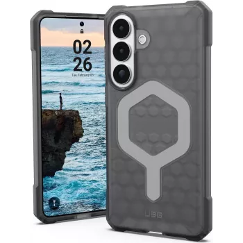 UAG Urban Armor Gear Essential Armor Maciņš ar Magnētu Moduli Samsung Galaxy S26+ — pelnu (pelēks caurspīdīgs) 214533113131