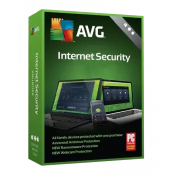 AVG Internet Security | 10 PC | 1 Gads (Tikai Windows)