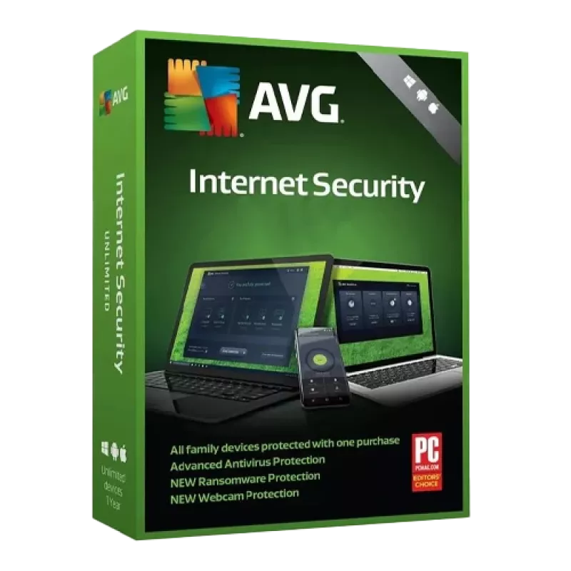 AVG Internet Security | 10 PC | 1 Gads (Tikai Windows)