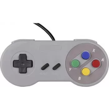 Joy-iT SBC-GAMEPAD-SNES Gaming-Controller Grey USB 2.0 Analog PC