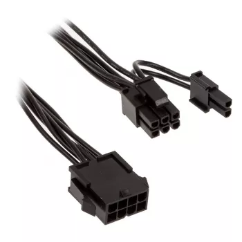 Strāvas kabelis Kolink PCIe 8-pin uz ATX/EPS 8-pin 0,35 m melns