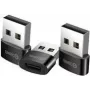 Terratec C20 komplekts 3 USB-C uz USB-A adapteri, melns