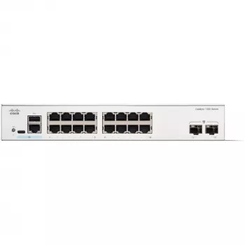 Pārvaldāms slēdzis Cisco Catalyst 1300-16T-2G — 16x Gigabit RJ-45, 2x 1GE SFP, L2/L3