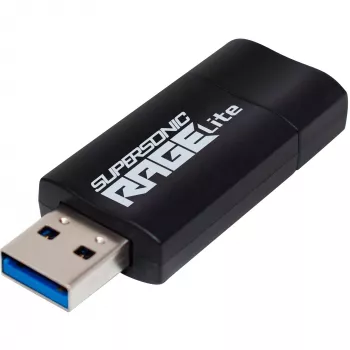 Zibatmiņa PATRIOT Rage Lite 1TB 120 MB/S USB 3.2 ievelkama Melna (PEF1TBRLB32U)