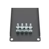 Extralink Front Blank Panel 2U 19 collu melns tērauda aizpildes panelis