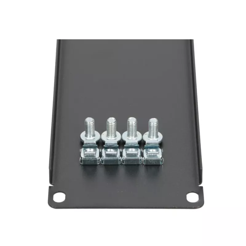 Extralink Front Blank Panel 2U 19 collu melns tērauda aizpildes panelis