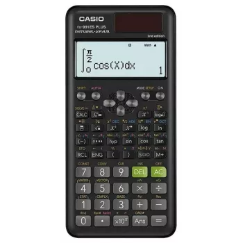 Zinātniskais kalkulators CASIO FX-991ES PLUS 2 Pocket — 12 cipari, saules un baterija, 162×77×11 mm, 95 g