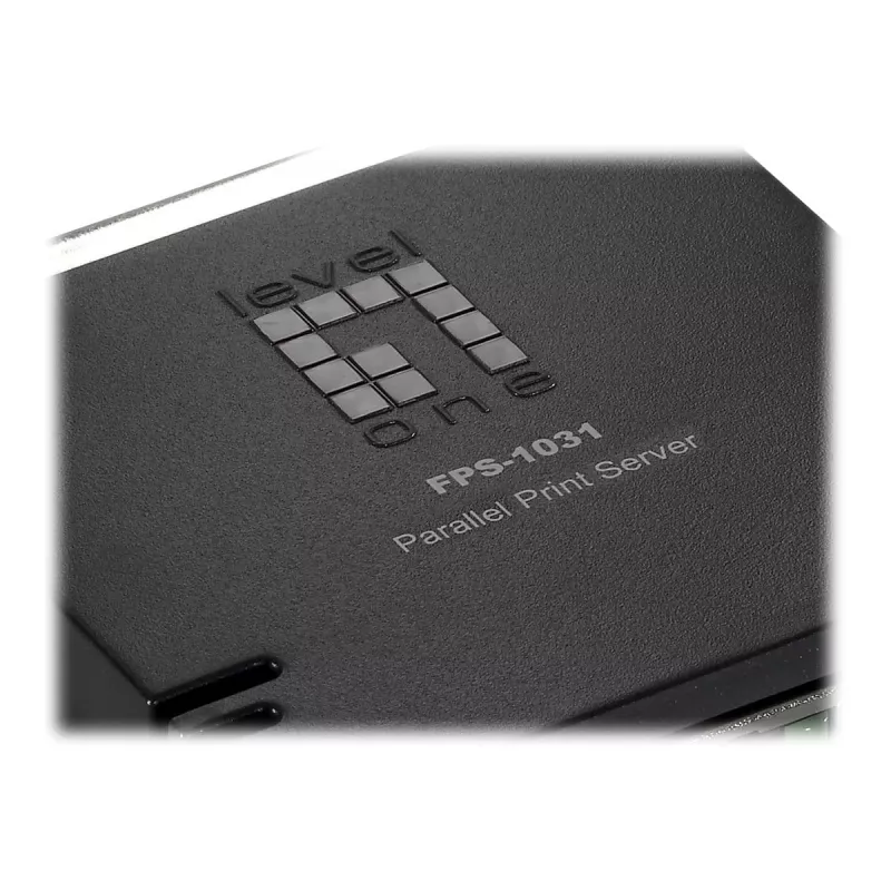 LevelOne FPS-1031 paralēlā printera serveris, melns, zaļš