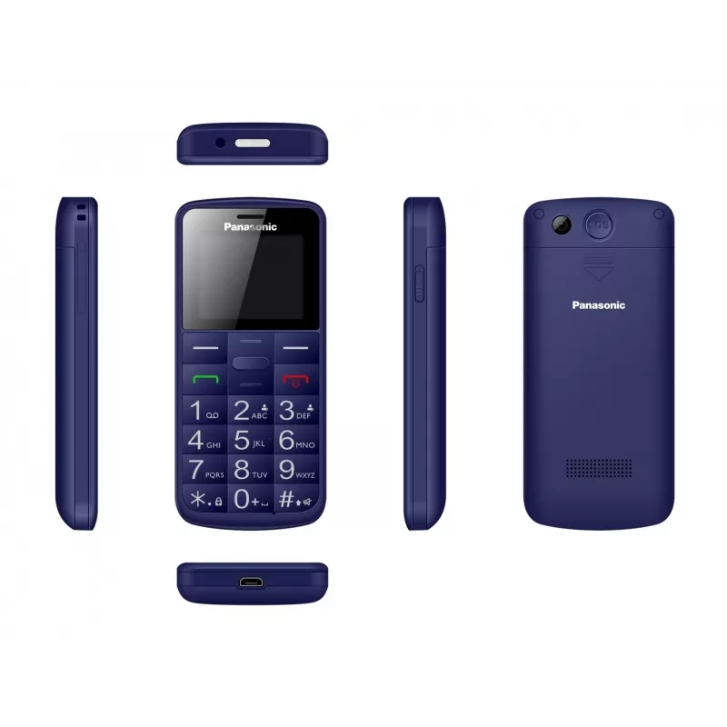 Mobilais telefons senioriem Panasonic KX-TU110 zils