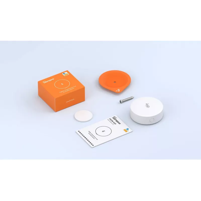 Iekštelpu temperatūras un mitruma sensors Sonoff SNZB-02P bezvadu, ar bateriju