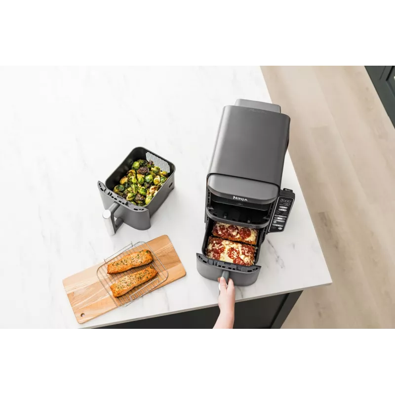 Ninja Double Stack XL Gaisa Frizieris 2 nodalījumi ar temperatūras zondi SmartCook 9.5 L SL451EU