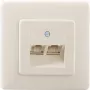 RJ-45 kontaktligzda Rutenbeck 13011240 Balta
