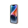 Karl Lagerfeld KLHMP14XSLKHLP cietais maciņš iPhone 14 Pro Max 6.7 collu gaiši rozā silikons ar Karla galvu un MagSafe