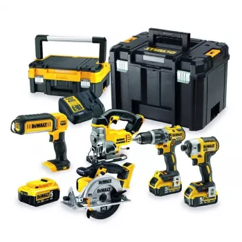 DEWALT Komplekts 18V DCK551P3T (DCD796+DCF887+DCS39+DCS331+DCL050) 3x5.0Ah TSTAK