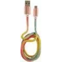 LC-Power USB kabelis USB-A uz Micro-USB 1m Rainbow Glitter (LC-C-USB-MICRO-1M-3)