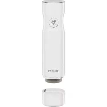 Vakuuma sūknis ZWILLING FRESH & SAVE balts, 3.7V akumulators, MicroUSB uzlāde, 190×50×50 mm, 330 g