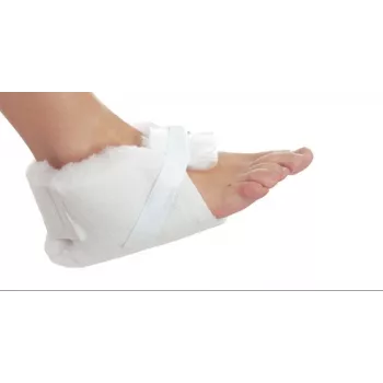 Papēžu aizsargs SUNDO 42000 — balti viegli papēžu aizsargi, iepakojumā 2 gab., Velcro stiprinājums