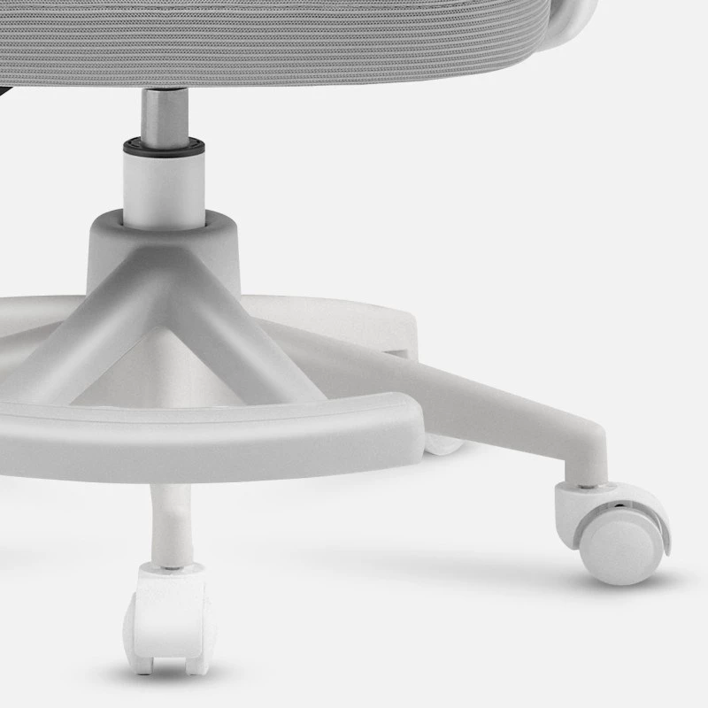 Krēsls Mark Adler Junior 4.5 Pelēks – ergonomisks biroja krēsls ar regulējamu augstumu, sieta atzveltni un roku balstiem