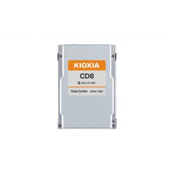 SSD 2,5 collu Kioxia CD8-R — 3,84 TB NVMe PCIe 4.0 (x4), 7200/3800 MB/s, 2,5 collu 15 mm, serverim/darbstacijai