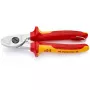 Knipex 95 16 165 T kabeļu preses knaibles, melna, dzeltena