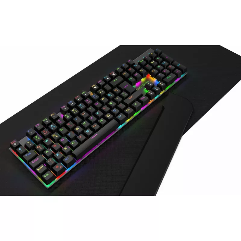 Incase Gaming Keyboard IKG-443 mehāniskā tastatūra, RGB, vācu izkārtojums